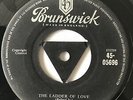 THE FLAMINGOS. THE LADDER OF LOVE / LET’S MAKE UP.  1957 BRUNSWICK 7” SINGLE.