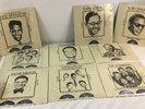 9 Vintage Vinyl Records Ray Charles Freddie King The Dominoes Jackie Wilson