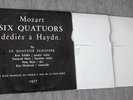QUATUOR SCHAFFER QUARTET Mozart «Haydn quartets» CFD 85-7 / 3 LP SET