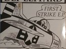 Def Leppard First Strike EP Vinyl Record Limited Rock Unofficial Blind Tiger