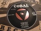 BUDDY HOLLY PEGGY SUE / EVERYDAY  1957 CORAL  TRI 45-Q 72293   RARE