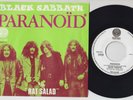 BLACK SABBATH * Paranoid * 1970 BELGIUM 45 * OZZY HEAVY METAL *