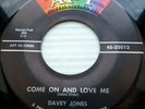DAVEY JONES & group near-mint APT doowop COME ON AND LOVE ME LOVE YOUR WAY CT372