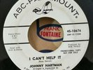Johnny Hartman ABC-Paramount 10676 I CAN'T HELP IT (EX RARE PROMO 45) MAKE OFFER