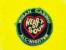 ** WIGAN CASINO ORIGINAL 70’s NORTHERN SOUL ALL NIGHTER PATCH ** BADGE