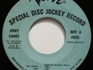 JERRY GANEY: JUST A FOOL / WHO AM I - NORTHERN SOUL PROMO - VERVE - 45rpm
