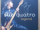 RARE AUTOGRAPHED SUZI QUATRO GOLD VINYL DOUBLE LP LEGEND BEST OF SUZI QUATRO