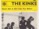 KINKS Never Me A Girl Like You Before RARE Sweden Norway 45 See My Friend GARAGE