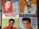 4 ELVIS EP AND 45s DON'T BE CRUEL,BLUE SUEDE SHOES, WOODEN HEART,CAN'T HELP FALL