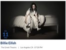 Billie Eilish Tickets - Meet & Greet Package - The Greek Theatre 11 JUL, 2019