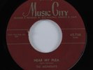 Doo Wop/R&B Rocker 45 MIDNIGHTS Hear My Plea MUSIC COUNTRY VG++ HEAR