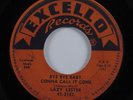 R&B Blues 45 LAZY LESTER Bye Bye Baby, Gonna Call It Gone EXCELLO HEAR
