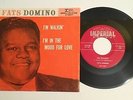 FATS DOMINO / Original '57 Pressing 45 & Rare Pic. Sleeve / I'm Walkin' / VG+++