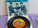 The Beatles If I Fell And I Love Her Record & Picture Sleeve 45rpm Capitol 1964