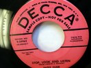 PATSY CLINE 45 Stop look and listen /I've loved and lost again DECCA promo Lc313