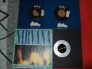 3 X NIRVANA SINGLES -SMELLS LIKE TEEN SPIRIT X 2,COME AS YOU ARE UK/USA NR MINT