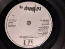 The Stranglers No more heroes 7'' rare issue black writing on white solid centre