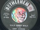 HEAR Lenny Johnson 45 Walk Ginny/Gee Baby soul R&B mod rocker new breed northern