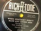 COUNTRY THE SINGING MINER  Rich R Tone 453 COAL MINER BOOGIE/Union Men E/V+