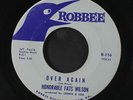 HONORABLE FATS WILSON: Over Again / Quit Eatin 45 (close to M-) Vocal Groups