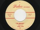 '63 GA. Teen Rocker BOBBY LEWIS I'm Nervous/Forty Dollars a Week SABER M- HEAR