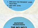 The No No's - WHO SHOT THE PRESIDENT - Mutation Productions EP - 1981 SoCal Punk