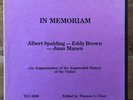 In Memoriam - Augmentation of the Augmented History of the Violin 3LP / TLC 2586