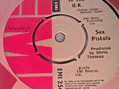 THE SEX PISTOLS ANARCHY IN THE UK E.M.I. 2566 CHRIS THOMAS CREDIT BOTH SIDES