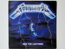 Metallica ?– Ride The Lightning, Reissue LP VG+ 1984