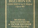 80g4.  Fritz Kreisler - Concerto in D  (Beethoven, Op. 61) - Victor M-13 (6 rec)