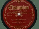 c 78 RPM Fred Sharp/Bill Williams Champion 15215 in V+