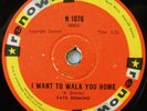 FATS DOMINO - I WANT TO WALK YOU HOME - SOUTH AFRICA ONLY - 78 RPM - EXC COND