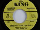Funk 45 JAMES BROWN Licking Stick - Licking Stick KING VG+ HEAR