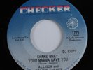Funk Breaks 45 ALLISON & CALVIN TURNER Shake What Your CHECKER VG+ promo HEAR