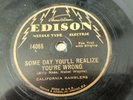 RARE CALIFORNIA RAMBLERS Some Day / B.A. ROLFE Singing in the Rain EDISON 14055