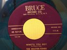 The MASTER-TONES 45 What'll You Do / Tell Me BRUCE doowop