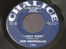 Dixie Nightingales   I Don't Know / Keep On Trying   Chalice gospel soul 45 Hear