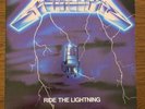 METALLICA Ride The Lightning 1984 Vinyl Record Inner VG+/VG+ Megaforce 60396-1