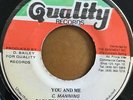 CARLTON MANNINGS & HIS SHOES You And Me QUALITY JA DSR6394 EX