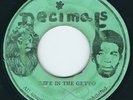 Valentine Brodie ?– Life In The Getto / Dub - Decimals 7” 45T Rare 1975 ?