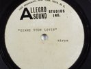 Garage Rock 45 UNKNOWN Gimme Your Lovin ALLEGRO SOUND acetate HEAR