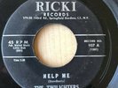 RARE NYC DOO-WOP R & B 45 THE TWILIGHTERS HELP ME RICKI SAX BREAKS
