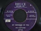 DOO WOP 45 RPM RECORD BY THE HARPTONES-MY MEMORIES OF YOU / JUST FOR LAUGHS