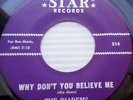 DIADEMS doo-wop STAR 45 Why Don't You Believe Me / Yes I Love You Baby D1218