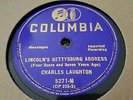 CHARLES LAUGHTON LINCOLN'S GETTYSBURG ADDRESS COLUMBIA S271M