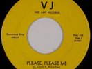 BEATLES: Please Please Me US Vee Jay VJ-581 Yellow/Black 45 Audio Matrix