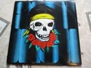 Vintage 1972 Jimi Hendrix Jim Morrison Sky High Rare Orange/Black Split Vinyl