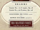 ALP 1282 S/C UK - GIOCONDA DE VITO / FISCHER - BRAHMS VIOLIN SONATAS 1 & 3 - EX