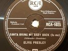 ELVIS PRESLEY RCA 78 RPM 'SANTA BRING MY BABY BACK' (VG+) W REPRO SLEEVE (EX)