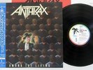 ANTHRAX AMONG THE LIVING ISLAND R28D-2063 Japan OBI VINYL LP